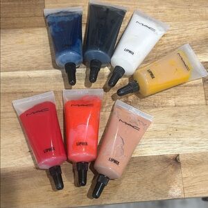 MAC Cosmetics Lipmix Set - Blue, Black, White, Yellow, Red, Pink, Tan